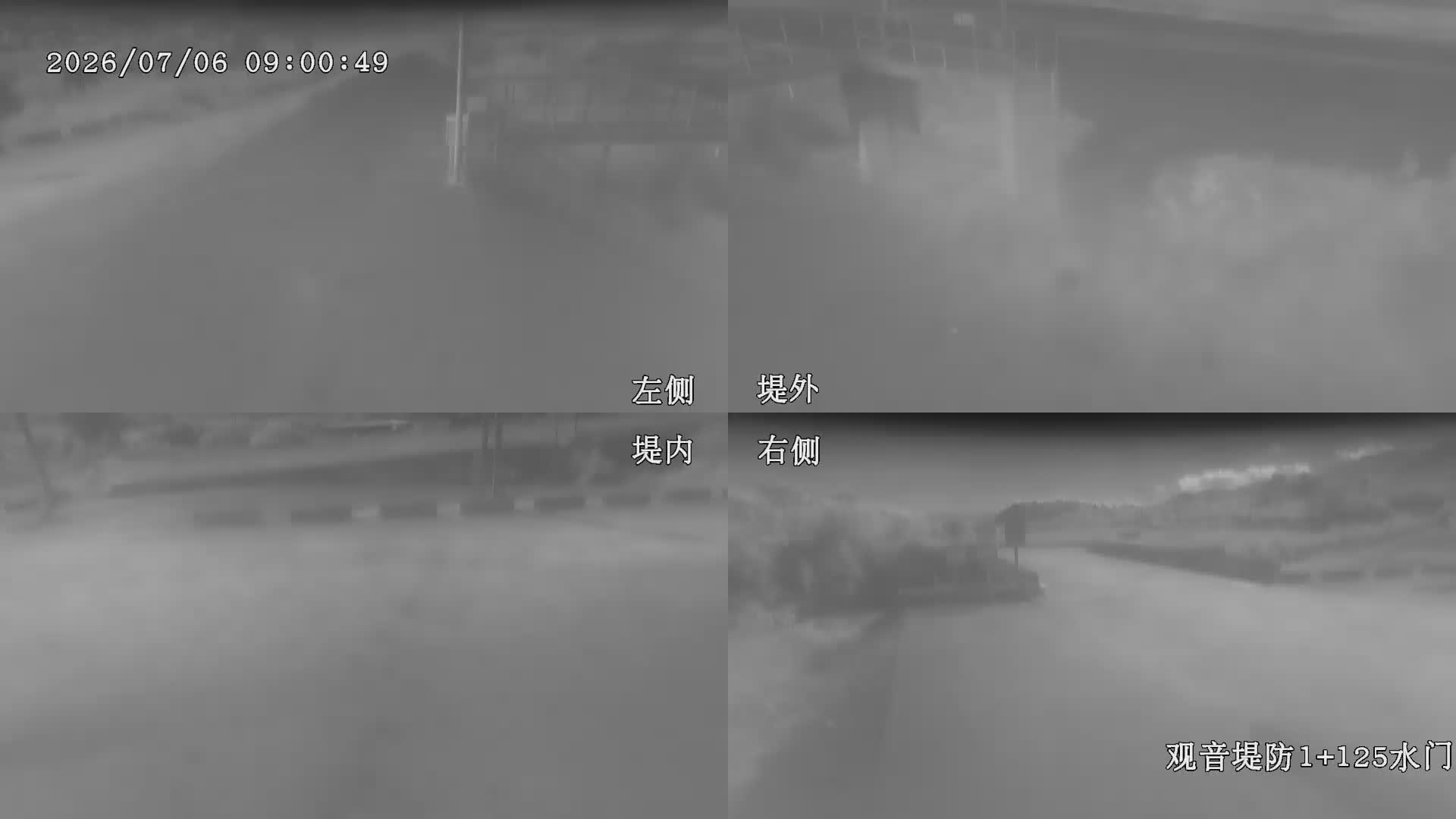 觀音堤防1+125水門 全景攝影機