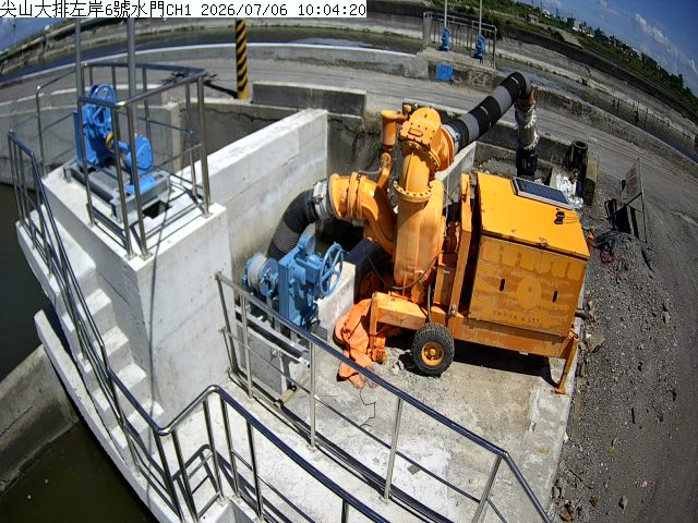 尖山大排左岸6號水門
