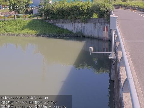 五結副閘排水防潮閘門內水位
