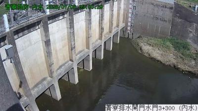 八掌溪菁寮排水閘門水門(內水)