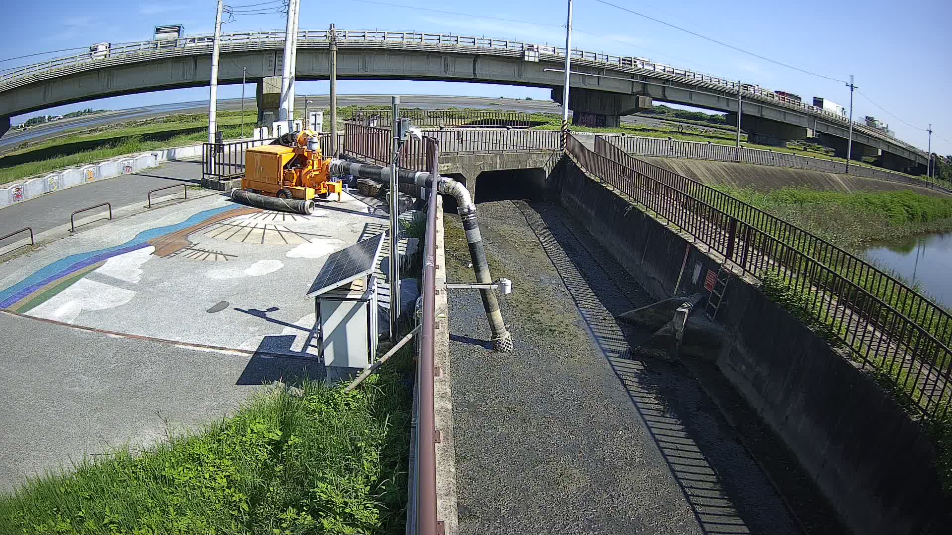 頭前溪舊港島環島護岸 監視器(內水防盜)