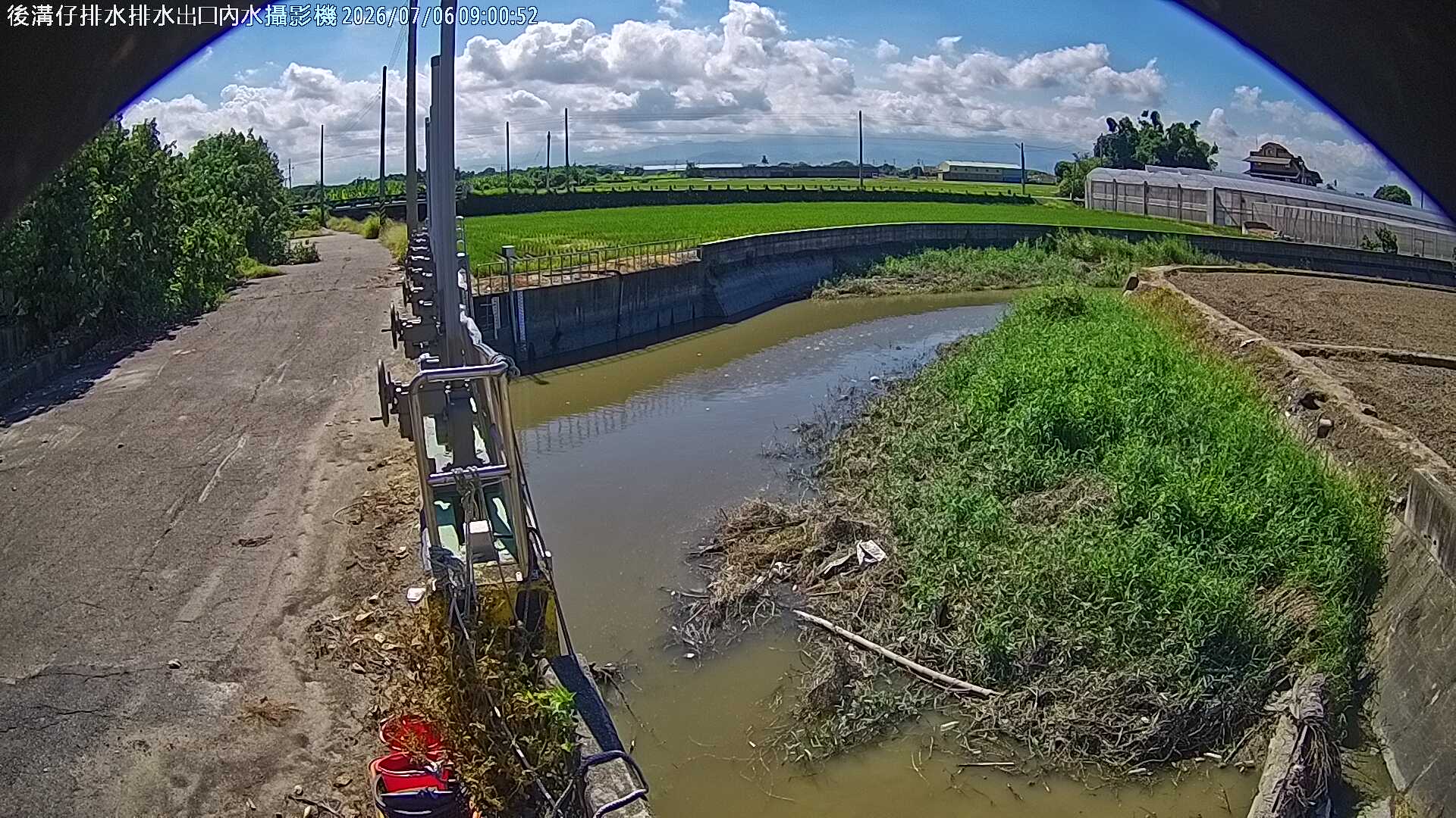 後溝仔排水排水出口內水攝影機
