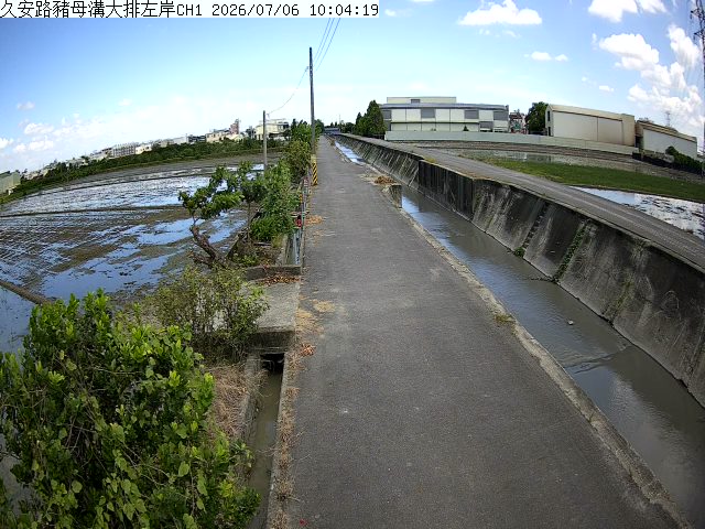 久安路豬母溝大排左岸